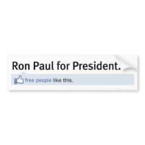 Like Ron Paul Bumper Sticker
