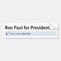 Like Ron Paul Bumper Sticker