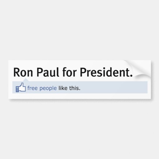 Like Ron Paul Bumper Sticker