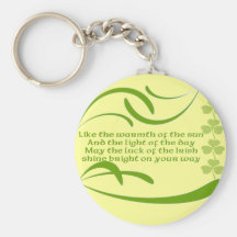 Like the Warmth of the Sun -Irish Blessing Keychains