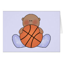 Lil Basketball Baby Boy - Ethnic Cards