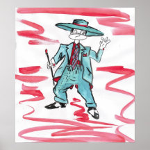 Lil Chuie in Teal Poster