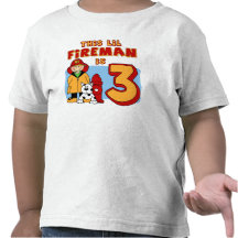 Lil Fireman 3rd Birthday T-shirt