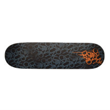 Lil Jon "Crunk Ain't Dead" Black Orange Skateboard Decks