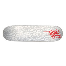 Lil Jon "Crunk Ain't Dead" White Red Skate Deck
