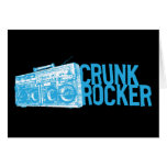 Lil Jon "Crunk Rocker Boombox Blue" Greeting Card