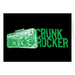 Lil Jon "Crunk Rocker Boombox Green" Greeting Card