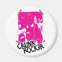 Lil Jon "Crunk Rocker Safety Pin Pink" magnets