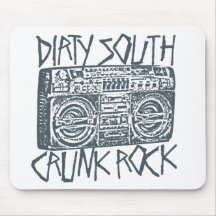 Lil Jon "Dirty South Boombox Grey" Mousepad