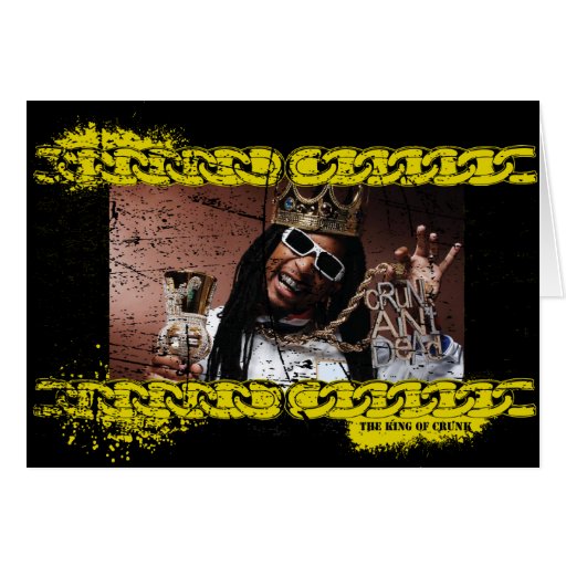 Lil Jon "King of Crunk" Greeting Card