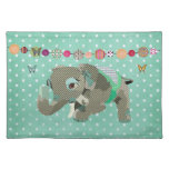 Lil' Lucky Elephant & Butterfly Placemat