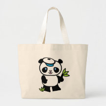 Lil Panda Boy Canvas Bag