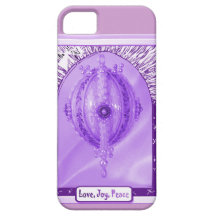 Lilac bauble, love, joy, peace2 iPhone 5 covers
