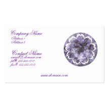 Lilac Flower Business Cards
