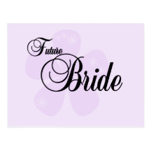 Lilac Flower Future Bride Tshirts and Gifts Postcards