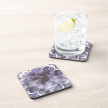 Lilac Flowers Set of Coasters