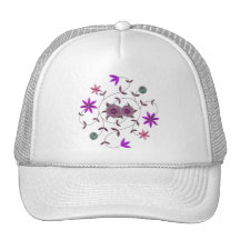 Lilac Plum Spring Flower Garden Hat