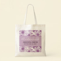 Lilac Sunflowers Personalised Wedding Party Bag bags