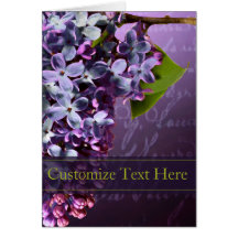 Lilac Wedding And Event Announcement Card