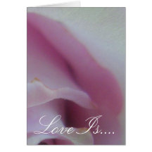 Lilac Wedding Rose Greeting Card