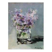 Lilacs in a Glass Fine Art Postcard
