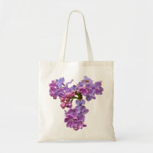 Lilacs in Springtime Canvas Bag