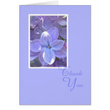 Lilacs Sympathy or Death Thank You Card