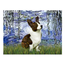 Lilies #6 - Cardigan Welsh Corgi Post Cards