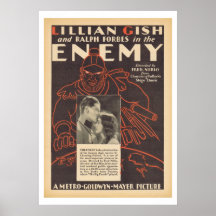 Lillian Gish The Enemy movie ad Print