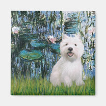 Liloies #1 - Westie 2 Fridge Magnets