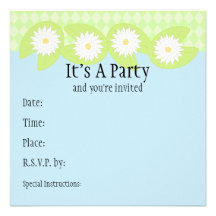 Lily Pad Invitation