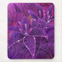 Lily Purple Dreams Mousepads