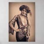 Lily Vintage Movie Star Poster