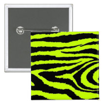 Lime & Black Zebra Pin
