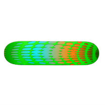 lime green circle skateboard design