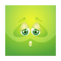Lime Green Cutie Bubble Gallery Wrap Canvas