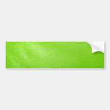 Lime Green Leather Look (Faux) Bumper Stickers