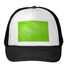 Lime Green Leather Look (Faux) Hats