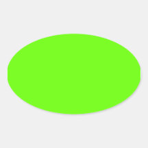 Lime Green Oval Stickers
