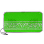 Lime Green Paisley Bandanna Doodle Speaker