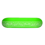 Lime Green Paisley Skateboard Pro