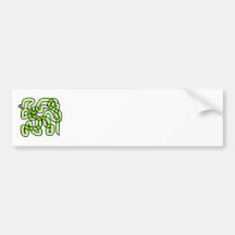 Lime Green Snake. Bumper Stickers