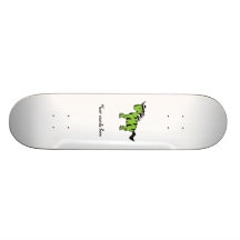 Lime green zebra skateboard decks