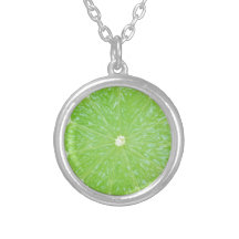 Lime slice custom necklace
