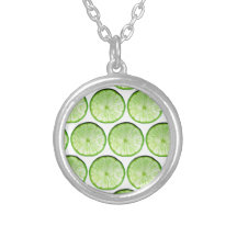 Lime slices jewelry