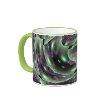 Lime Swirl Coffee Mugs