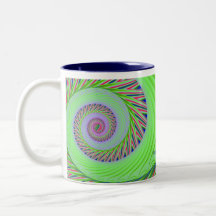 "Lime Swirl" mug