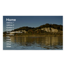 Limestone cliffs on Big Muddy Business Card Templates