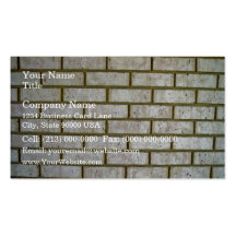 Limestone Look Brick Wall Business Cards