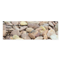 limestone pebble business card